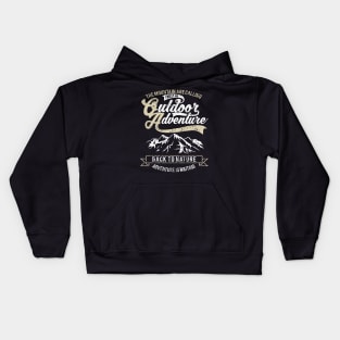 The Mountains Are Calling I Must Go Outdoor Adventure Back To Nature Kids Hoodie